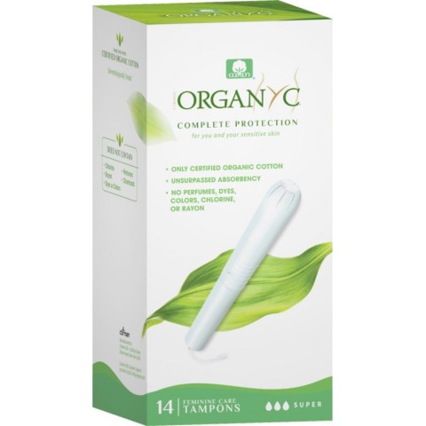 Corman Organyc, Tampoane super din bumbac organic, cu aplicator 14 buc, biomag.ro