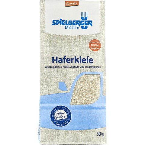 Faina bio si gris, Tarate de ovaz bio demeter - 500 g, biomag.ro