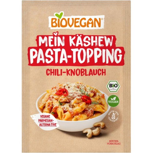 Toping vegan din caju cu chili si usturoi pentru paste - 50 g Toping vegan din caju cu chili si usturoi pentru paste - 50 g