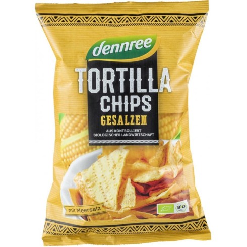 Tortilla chips cu sare eco - 125 g