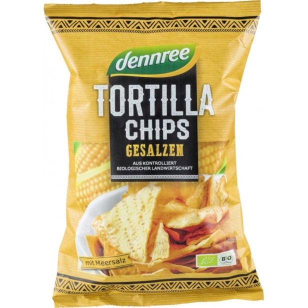 Tortilla chips cu sare eco - 125 g