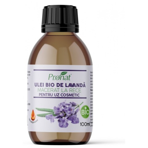 Uleiuri naturale, Ulei bio de lavanda, macerat la rece, 100ml, biomag.ro