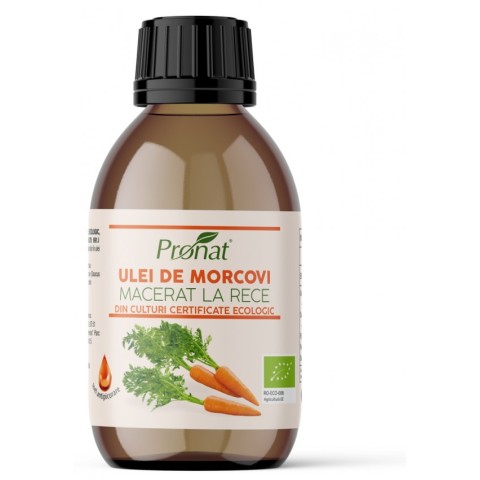 Pagina 3 Hrana sanatoasa, Ulei bio de morcovi macerat la rece, 100ml, biomag.ro