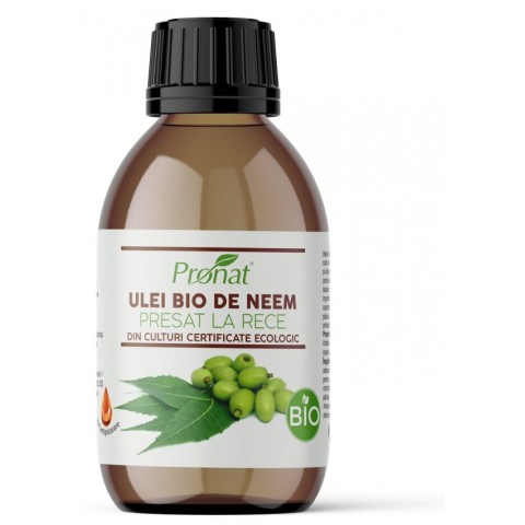 Uleiuri naturale, Ulei bio de neem presat la rece, 100ml, biomag.ro