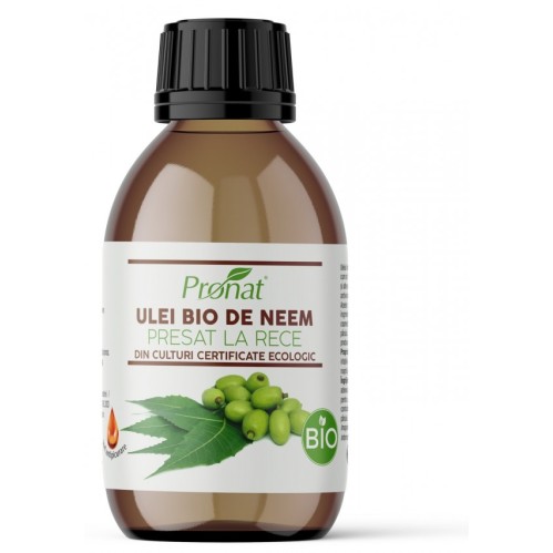 Ulei bio de neem presat la rece, 100ml