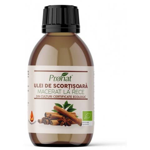 Pronat Glass Pack, Ulei bio de scortisoara macerat la rece, 100ml, biomag.ro