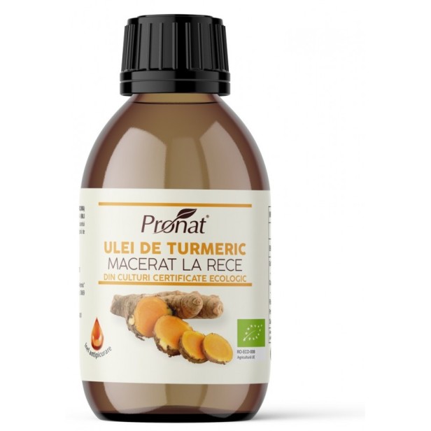 Ulei bio de turmeric (curcuma) macerat la rece, 100ml