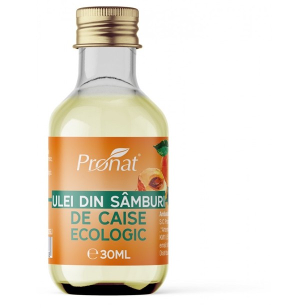 Ulei bio din samburi de caise, 30ml