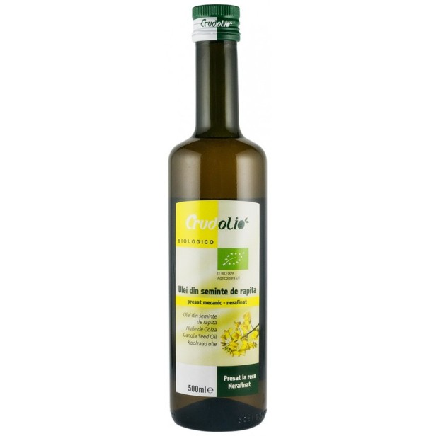 Ulei bio din seminte de rapita 500ml crudolio