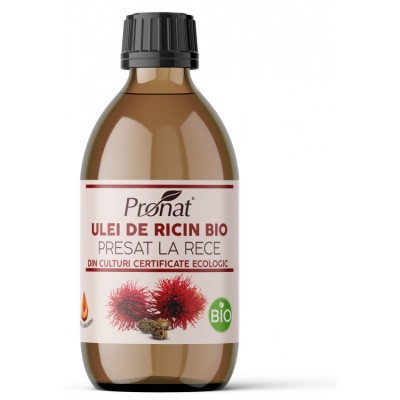 Ulei bio din seminte de ricin presat la rece, 250ml