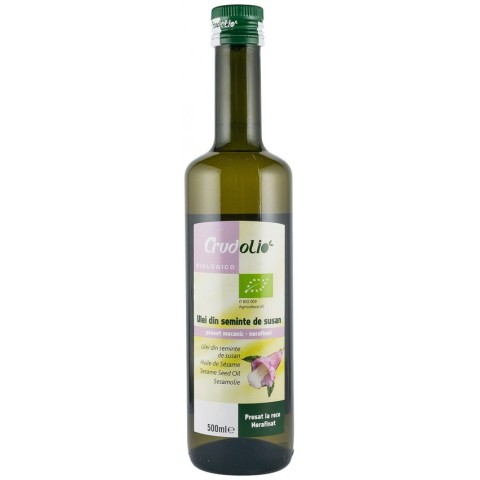 Uleiuri naturale, Ulei bio din seminte de susan 500ml crudolio, biomag.ro