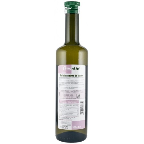 Uleiuri naturale, Ulei bio din seminte de susan 500ml crudolio, biomag.ro