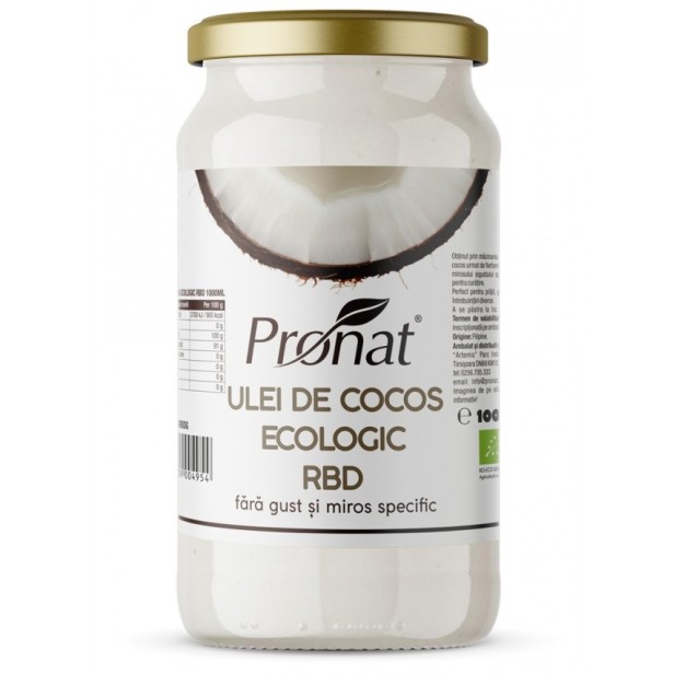 Ulei de cocos bio rbd, 1000ml