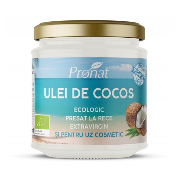Ulei de cocos extravirgin bio presat la rece 200ml