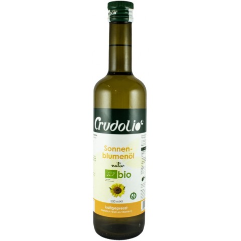 Uleiuri naturale, Ulei de floarea soarelui bio 500ml crudolio, biomag.ro