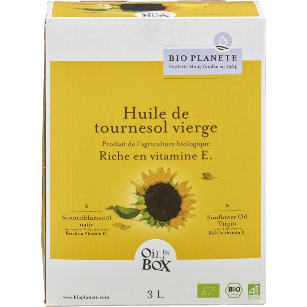 Ulei de floarea-soarelui virgin bio - 3 l