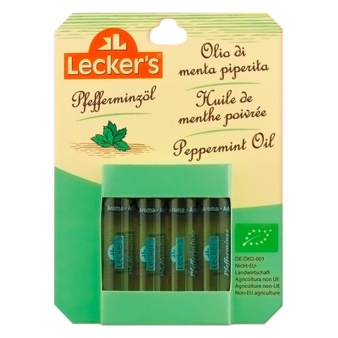 Lecker's, Ulei de menta bio, 4x2ml lecker's, biomag.ro