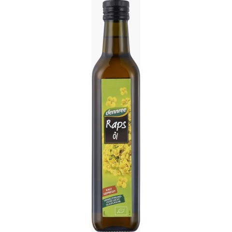 Dennree, Ulei de rapita bio presat la rece - 500 ml, biomag.ro