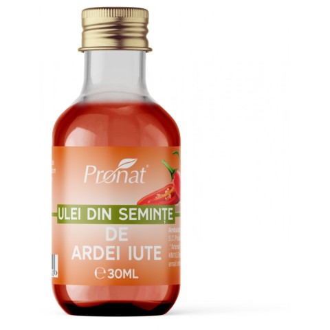Pronat Glass Pack, Ulei din seminte de ardei iute, 30ml, biomag.ro