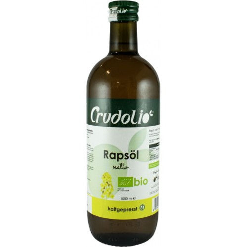 Ulei din seminte de rapita bio extravirgin, 1000ml crudolio