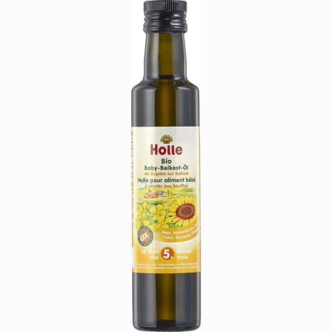Holle, Ulei bio pentru hrana bebelusilor 5 luni - 250 ml, biomag.ro