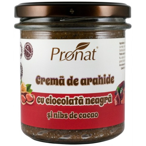 Pagina 2 Ciocolata bio, Crema de arahide cu ciocolata neagra si nibs de cacao, 300g, biomag.ro
