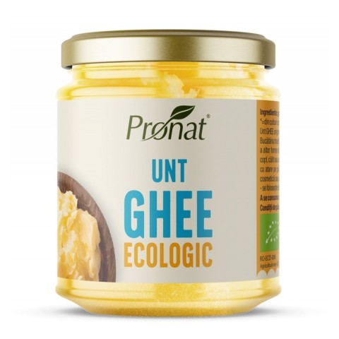 Pronat Glass Pack, Unt ghee bio 200ml, 145g, biomag.ro