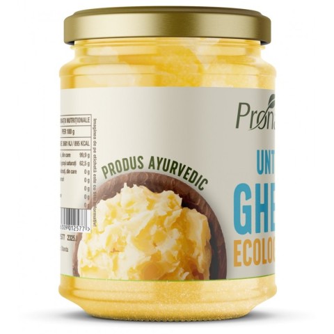 Pronat Glass Pack, Unt ghee bio 500ml, 400g, biomag.ro
