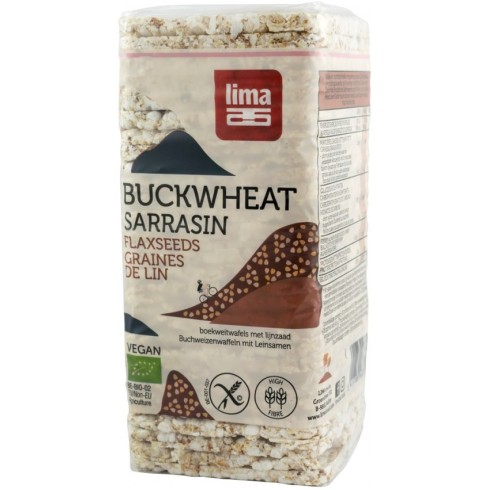 Vafe bio din hrisca si seminte de in, 130g lima