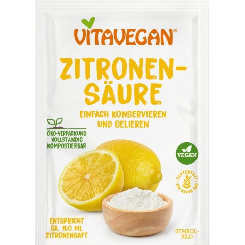 Fermenti & gelifianti, Vitavegan acid citric, 10g, biomag.ro