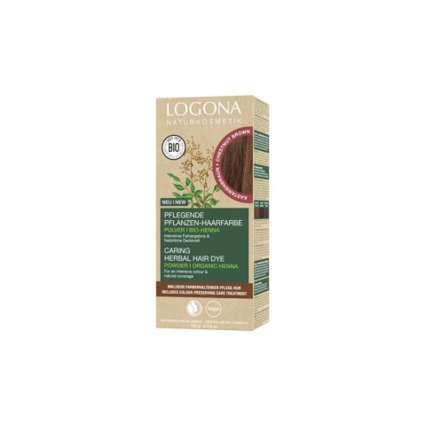 Logona, Vopsea de par bio, 100g maro castaniu 070, biomag.ro