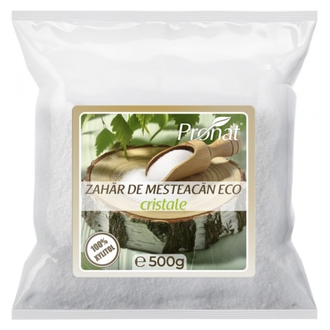Indulcitori bio, Zahar de mesteacan bio cristale, 100% xylitol, 500g, biomag.ro
