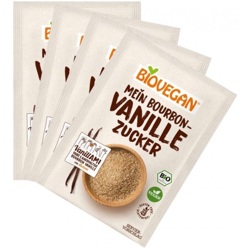 Zahar vanilat bio, 4x8g