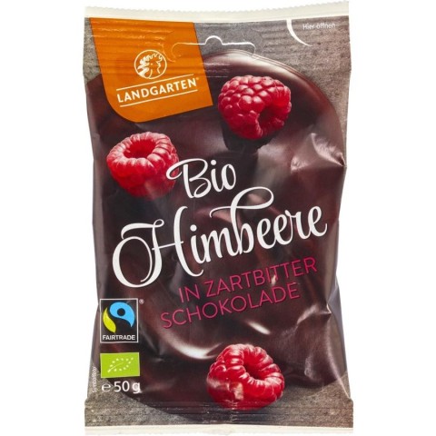 Cadouri, Zmeura liofilizata invelita in ciocolata amaruie fara gluten - 50 g, biomag.ro