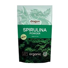 Spirulina pulbere bio 200g Dragon Superfoods