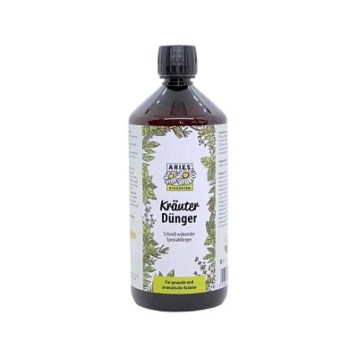 Fertilizant de origine vegetala pentru ierburi aromatice ecologic 1l Aries