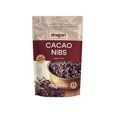 Miez din boabe de cacao criollo bio 200g Dragon Superfoods