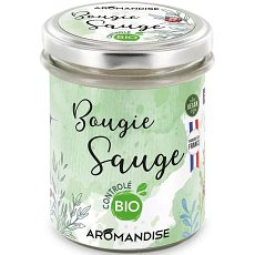 Lumanare parfumata cu salvie ecologica 150g Aromandise
