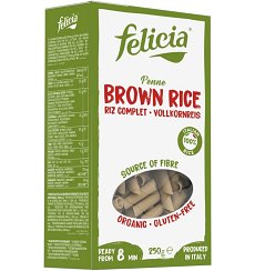 ECO/BIO FELICIA PENNE DIN FAINA DE OREZ INTEGRAL 250g