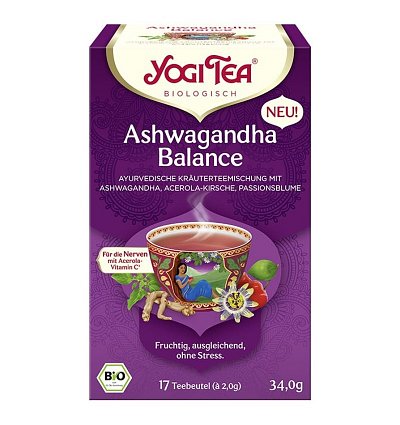 Ceai bio ashwagandha balance 17 pliculețe a 2,0, 34,0g yogi