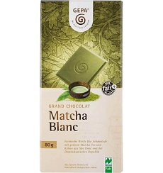 Ciocolata alba Bio Matcha Blanc , 80 gr
