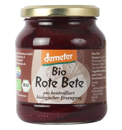 Sfecla rosie murata bio si demeter, 330g / 220g