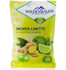 BOMBOANE FARA ZAHAR CU GHIMBIR SI LIMETE, 75G