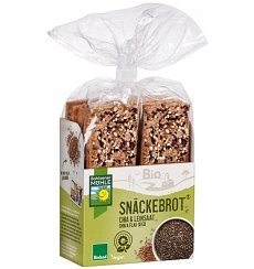 Paine Bio crocanta cu chia si seminte de in, 200g Bohlsener Muhle