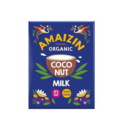 Lapte bio de cocos 17% grasime, 200ml