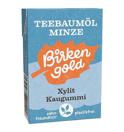 Guma de mestecat cu xylitol, arbore de ceai si menta, 28 g