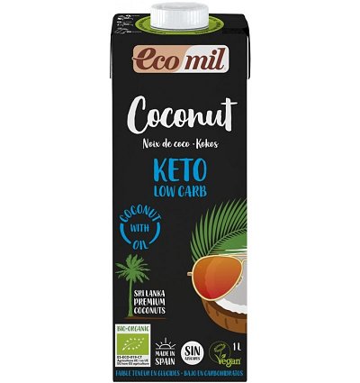 Bautura bio vegetala de cocos natur keto, 1l