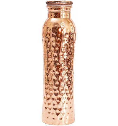 Sticla din cupru curbata cu aspect ciocanit 900ml, forrest &