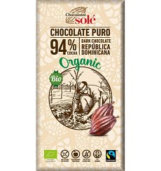 Ciocolata neagra BIO si fairtrade 94% cacao, 100g Chocolates
