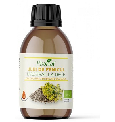 Ulei bio de fenicul macerat la rece, 100ml